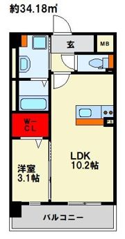フルハウス高宮の間取り画像