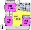リバーサイド弥生の間取り画像