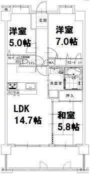 クリオジーテ藤崎の間取り画像