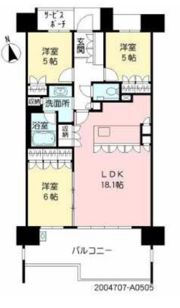 照葉テラスパークカーサの間取り画像