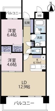 レセーナ姪浜の間取り画像