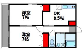 エスカレント赤間の間取り画像