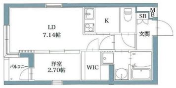 サニークレスト西新の間取り画像