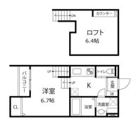 シエルクレール姪浜1番館の間取り画像