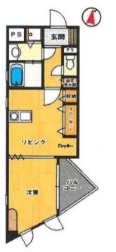 ステイツ薬院IIの間取り画像