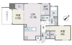 Modern Aspiration平尾駅前の間取り画像