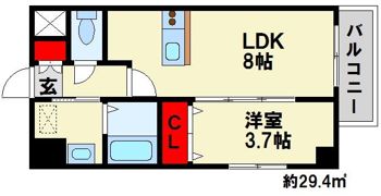 アヴァンティ銀天町の間取り画像
