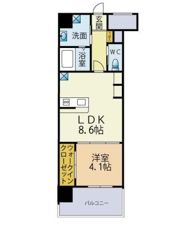 ブレス唐人町駅前の間取り画像