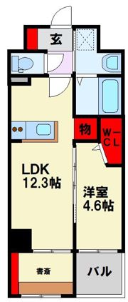 ル パルテール大濠の間取り画像