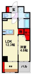 ル パルテール大濠の間取り画像