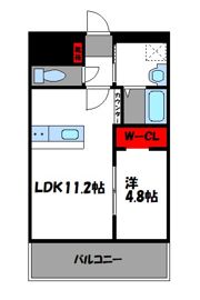 LIBTH箱崎の間取り画像