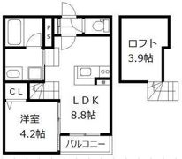 REALES手光南の間取り画像