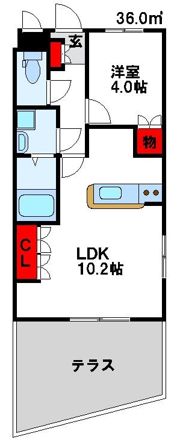 エバープレイスひかりの間取り画像