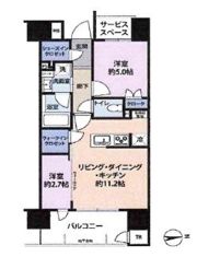 パークホームズ大濠公園フロントの間取り画像