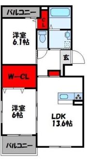 エタニティ参番館の間取り画像