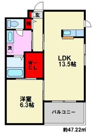 シャーメゾン大橋駅前の間取り画像