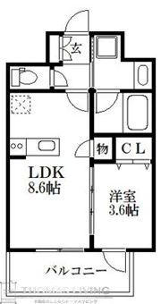 リーフル博多の間取り画像