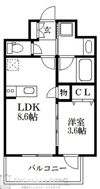 リーフル博多の間取り画像