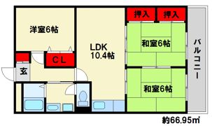 第5オリエンタル山繁の間取り画像