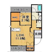 プレザント薬院の間取り画像