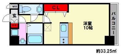 ピュアドーム日赤アベニューの間取り画像