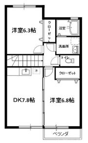 エルメゾン別府の間取り画像