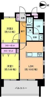 エルエ大濠の間取り画像