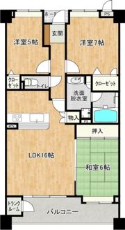サンリヤン和白 Vの間取り画像