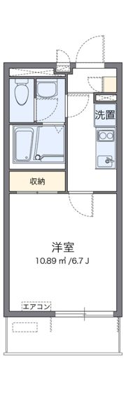 クレイノ比恵町の間取り画像
