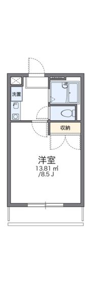レオパレスKAASI・YAYOIの間取り画像