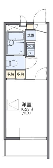 レオパレスパークビュー吉塚の間取り画像