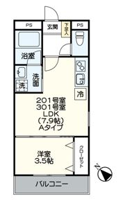 J・プレミアム箱崎の間取り画像