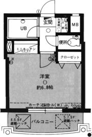 アバンス薬院の間取り画像