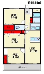 シャトールグランの間取り画像