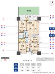 パークホームズ六本松フォレストクロスの間取り画像