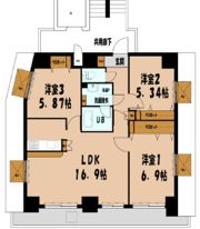 クリエート住吉の間取り画像