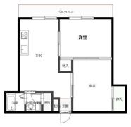 TR・南天神の間取り画像