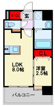 アルティザ博多ミッドシティの間取り画像