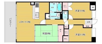 リファレンス寺塚の間取り画像