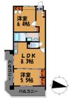 グランパーク天神の間取り画像