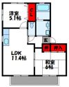 シャーメゾン樟陽Aの間取り画像