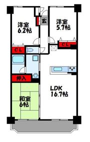 アネシス空港東五番館の間取り画像