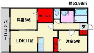 ローズハイム野多目の間取り画像
