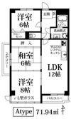 ブライトヒルズ小田部の間取り画像