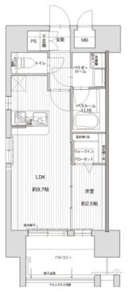 グランフォーレラグゼ博多駅南の間取り画像