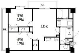 アミティエ博多駅南の間取り画像