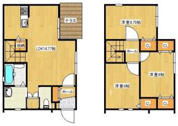 二日市北貸家 A棟の間取り画像