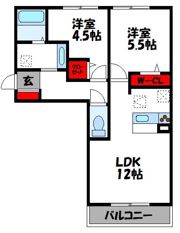 D-room M reiwaの間取り画像