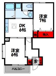 ガイアヒル2000Bの間取り画像