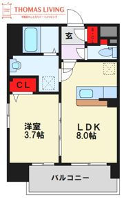 グラン ソレイユ大橋の間取り画像